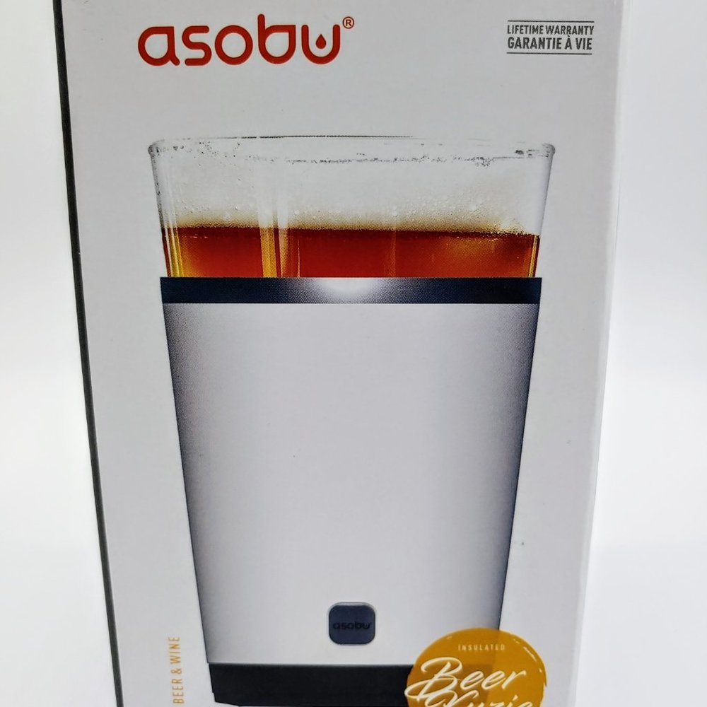 Asobu Insulated Beer Kuzie - 16oz - White